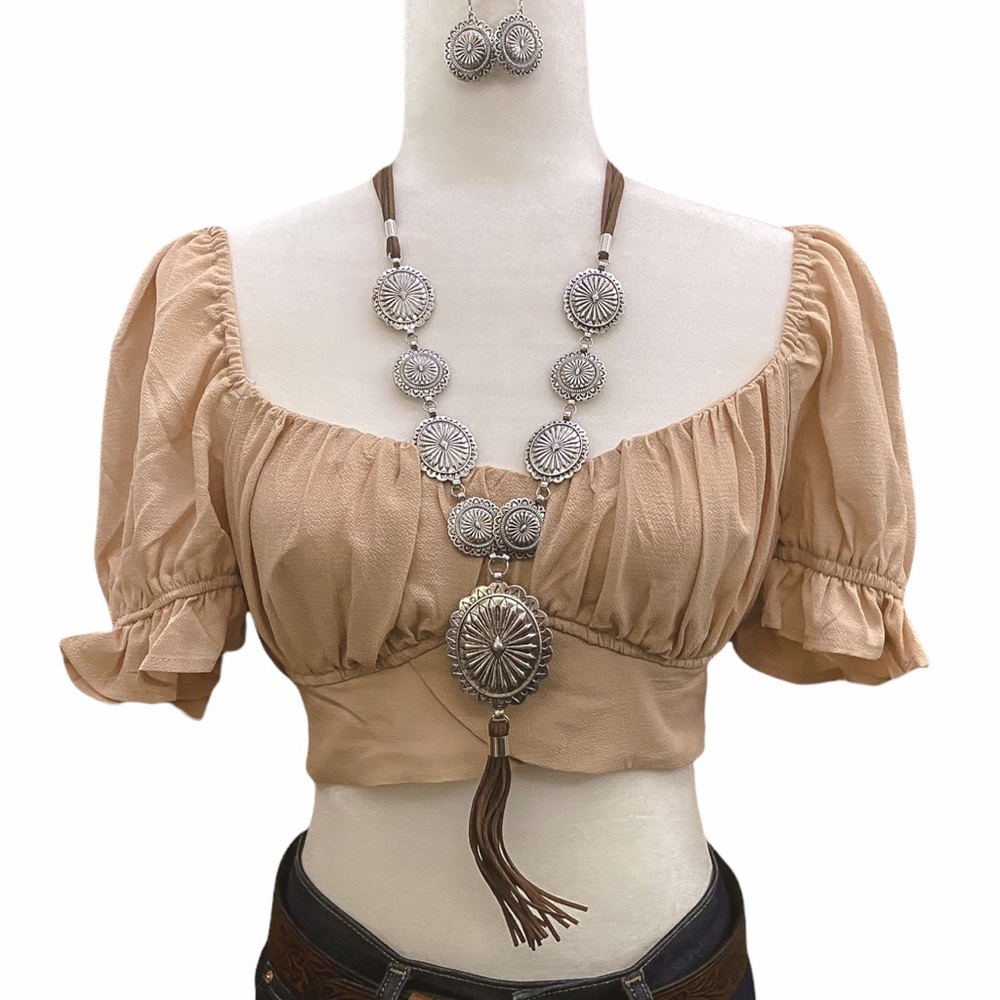 Back Tie Crop Top (TAUPE),crop top,cute girl top,coquette top